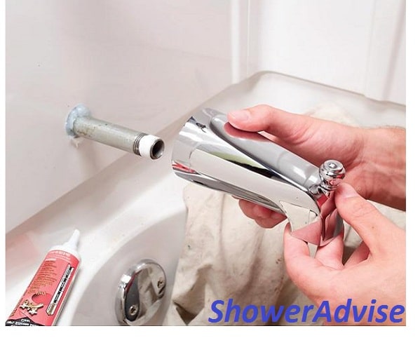 How to replace a bathtub spout shower diverter